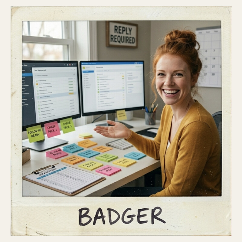 Badger, the Follow-up and Chase agent